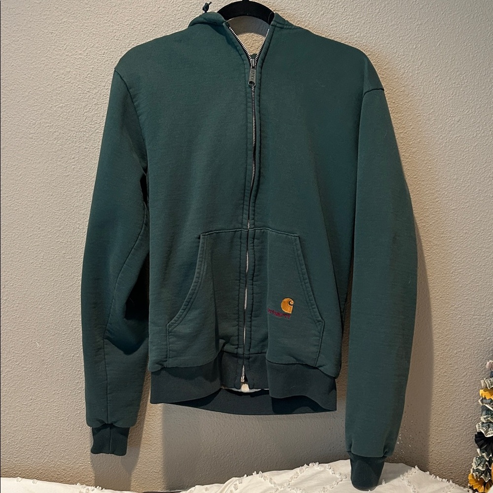 Carhartt Forest Green Full-Zip Sweatshirt
